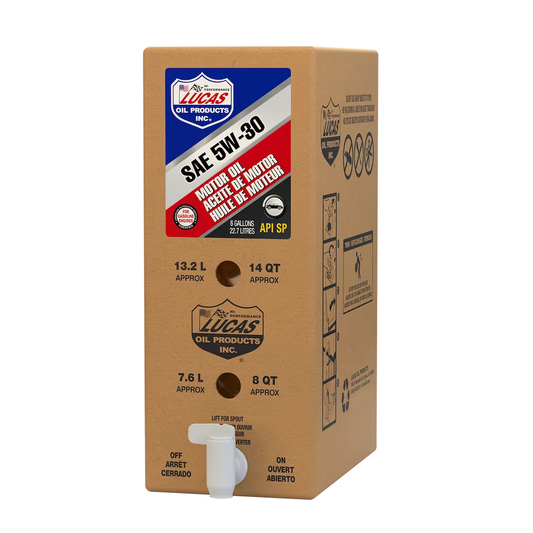 18010 – LUCAS OIL Oil, SAE 5W-30 6 Gallon Bag In Box Single
